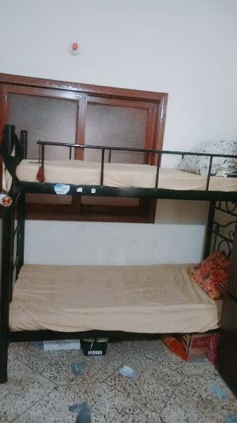 selling bunker iron bed with mattress 1