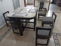 Dining table | Luxury Dinning Table | 6 Chairs | Wooden Dining Table