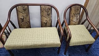 3 Seater Wooden Sofa Set 0