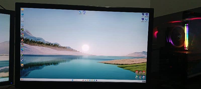 PLANAR 27" 2K 75HZ LED & DELL 24" 60HZ LCD 4