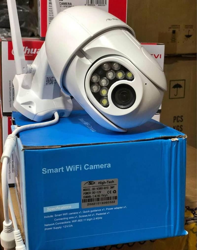 Security Camera , CCTV Camera , PTZ Wifi Outdoor Wireless Dual Lens 9