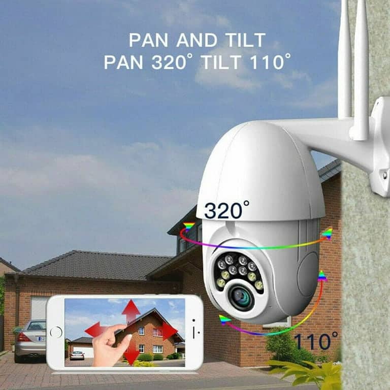 Security Camera , CCTV Camera , Mini PTZ full HD Camera with Bulb 10