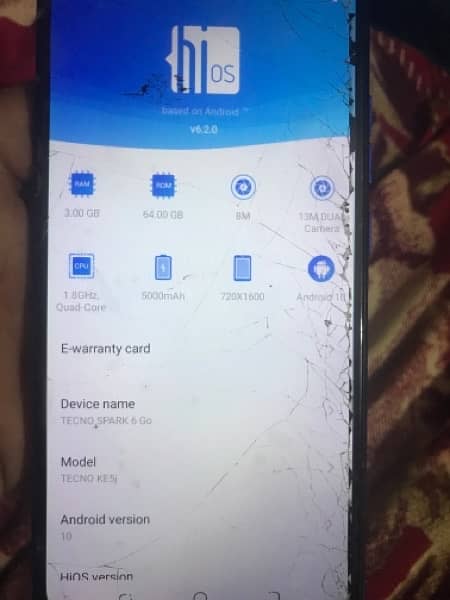 tecno spark 6 Go for urgent sale condition 10/8 1