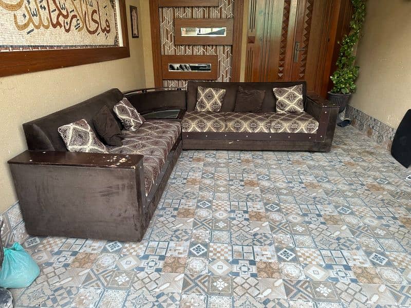 L shaped Sofa set 1