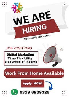 Work from home available