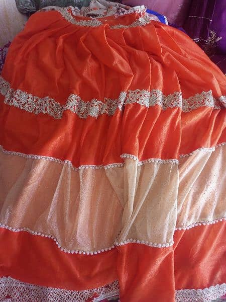 lehenga orange colour 0