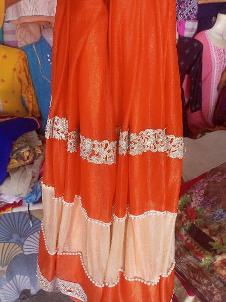 lehenga orange colour 2