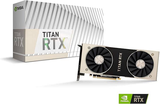 NVIDIA Titan RTX Graphics Card - 24GB GDDR6, Turing Architecture, AI & 1