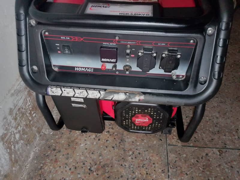 5.5 KVA new condition Homage generator 0