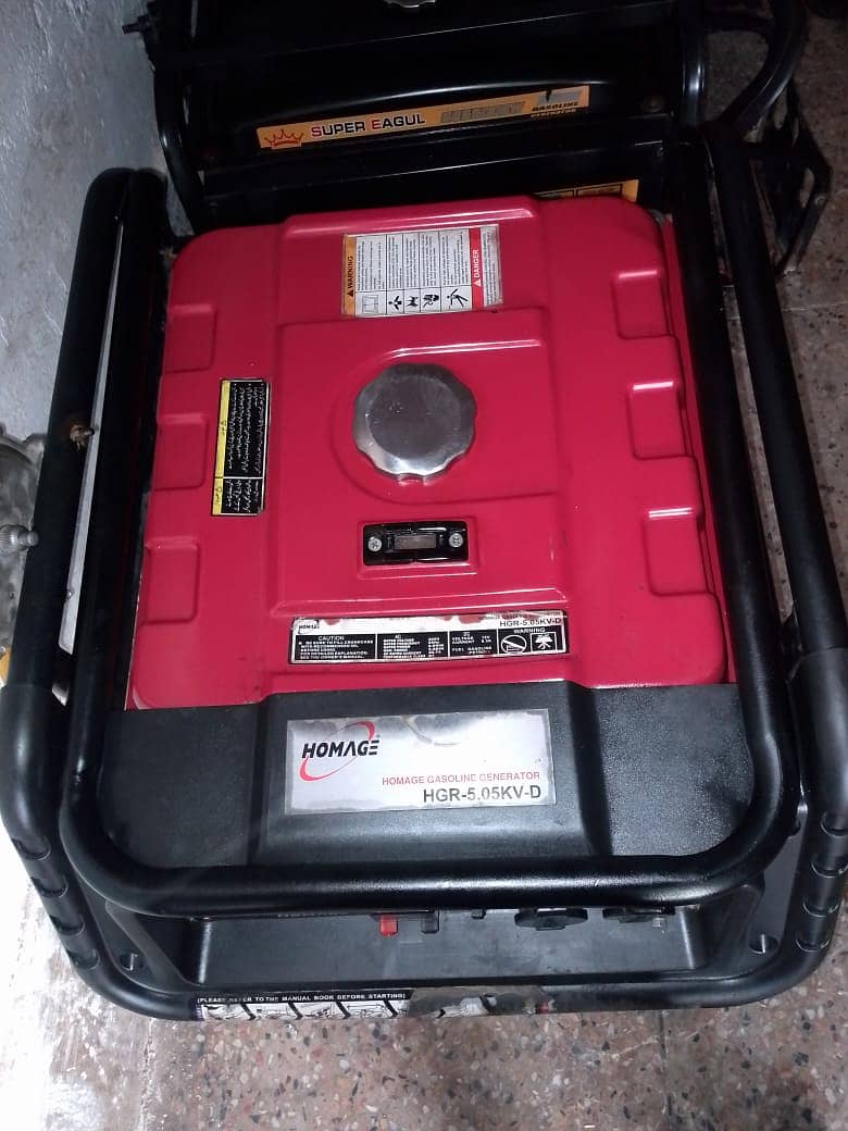 5.5 KVA new condition Homage generator 1