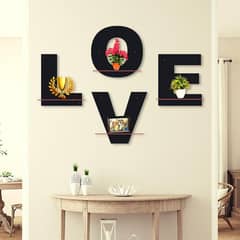 New LOVE wall hanging shelves