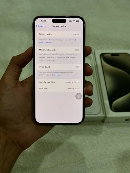 iPhone 15 Pro Max 256gb PTA Approved 7