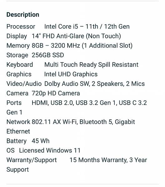 lenovo 12th generation core i5 (v14 G3) 3