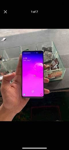 Samsung s10 plus finger display