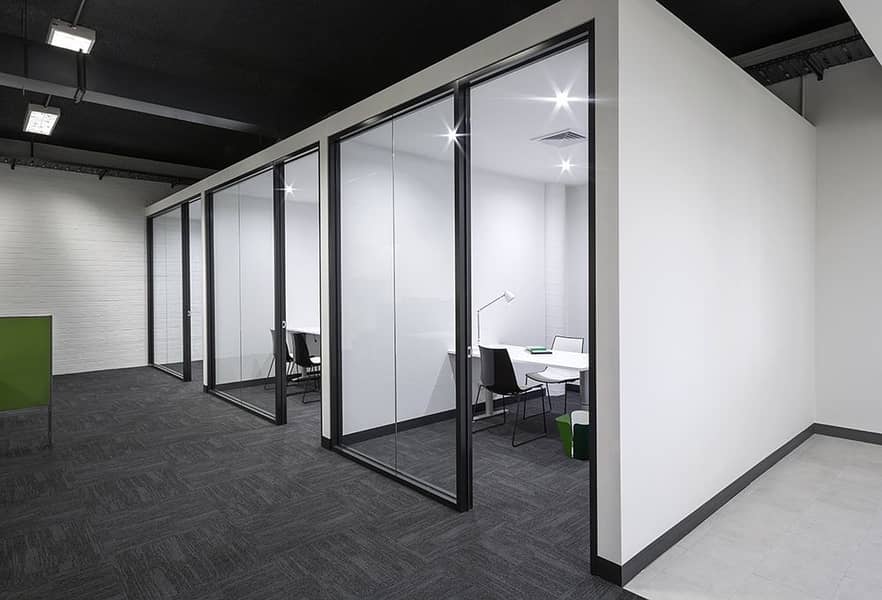 Gypsum Board & Glass Partition & Ceiling, Office Renovation 0