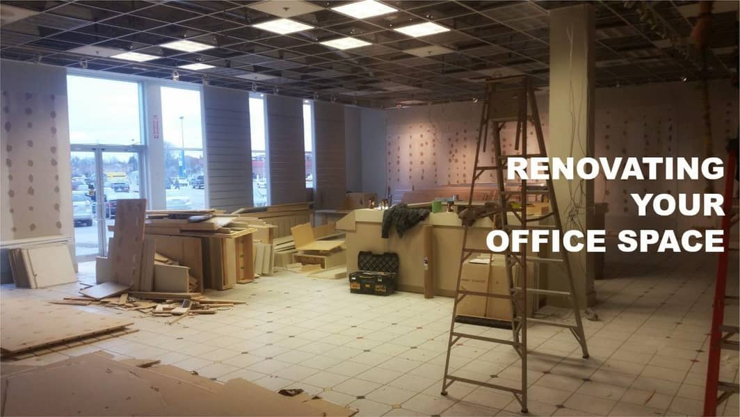 Gypsum Board & Glass Partition & Ceiling, Office Renovation 19