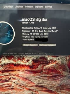 Macbook Pro 2013 core i7