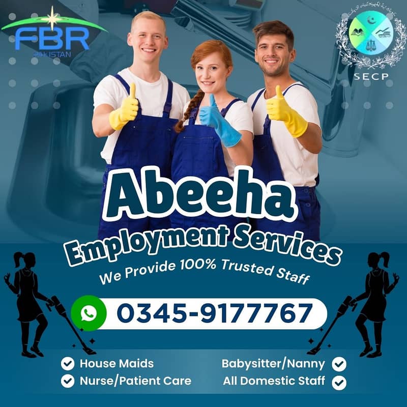 We Provide All Domestic Staff Maids Nanny Nurse Patient Care Driver et 0