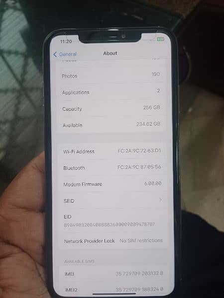 Iphone XS Max 256GB Face id off condition Awesome 7