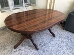 wooden dining table