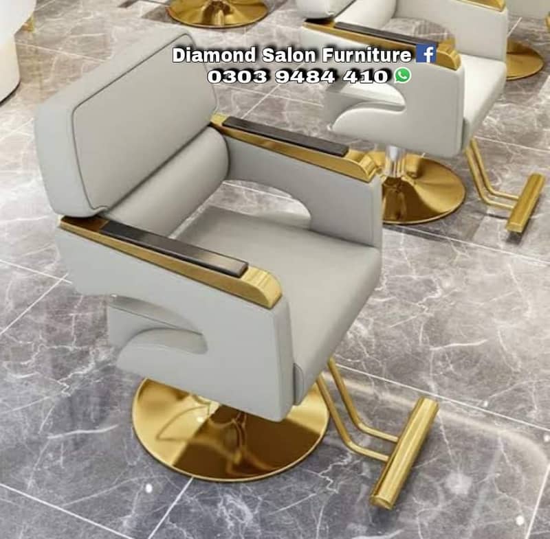 Saloon Chair/Parlour Chair/Facial Bed/Shampoo Unit/Pedicure/Trolley 9