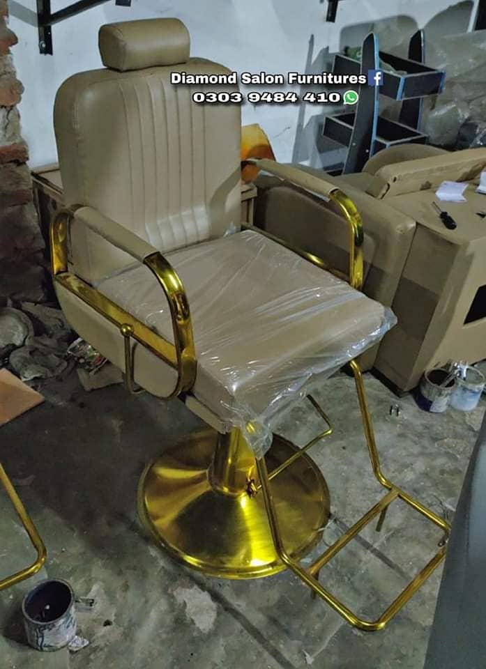 Saloon Chair/Parlour Chair/Facial Bed/Shampoo Unit/Pedicure/Trolley 11