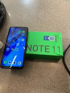 infinix note 11 6gb 128gb all ok no fault with box