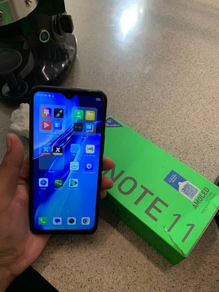 infinix note 11 6gb 128gb all ok no fault with box 1