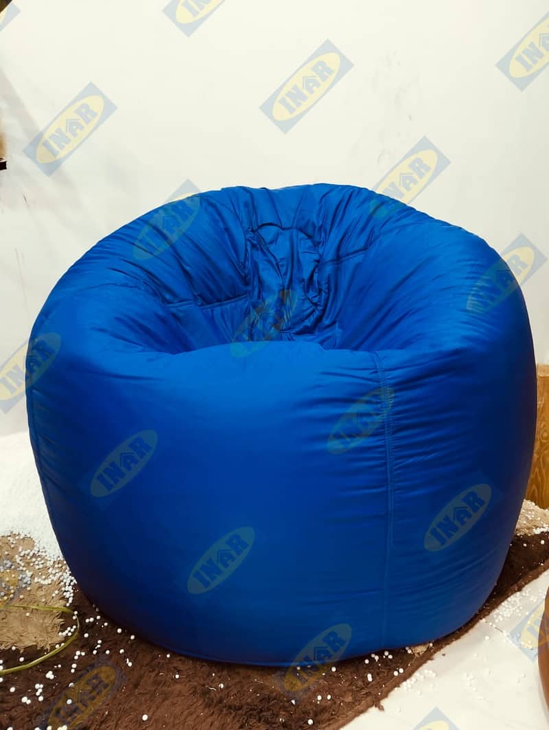 Puffy leatherite bean bag / Sofa cum bed bean bag 6