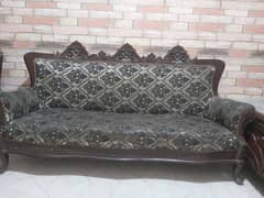 tali wooden 5 seater sofa