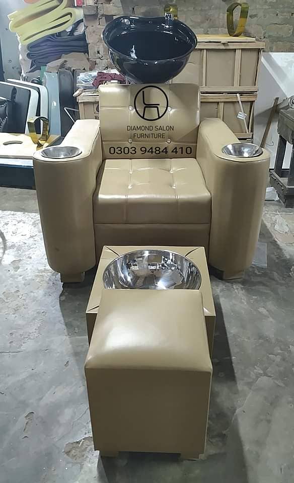 Saloon Chair/Parlour Chair/Facial Bed/Shampoo Unit/Pedicure/Trolley 15