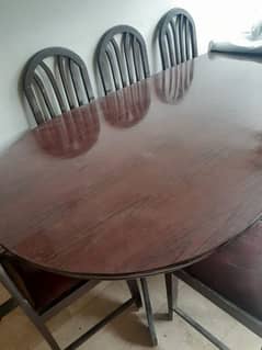 Dining table with dining chairs