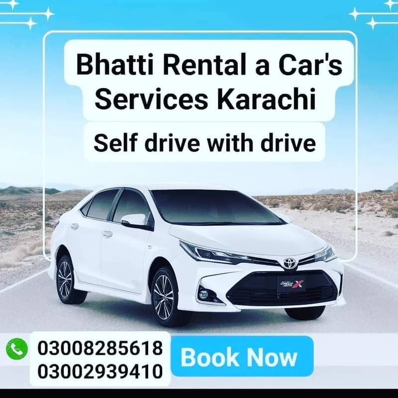 RENT A CAR SELF DRIVERS AND WITH DRIVER / CAR RENTAL/SERVICE KARACHI 5