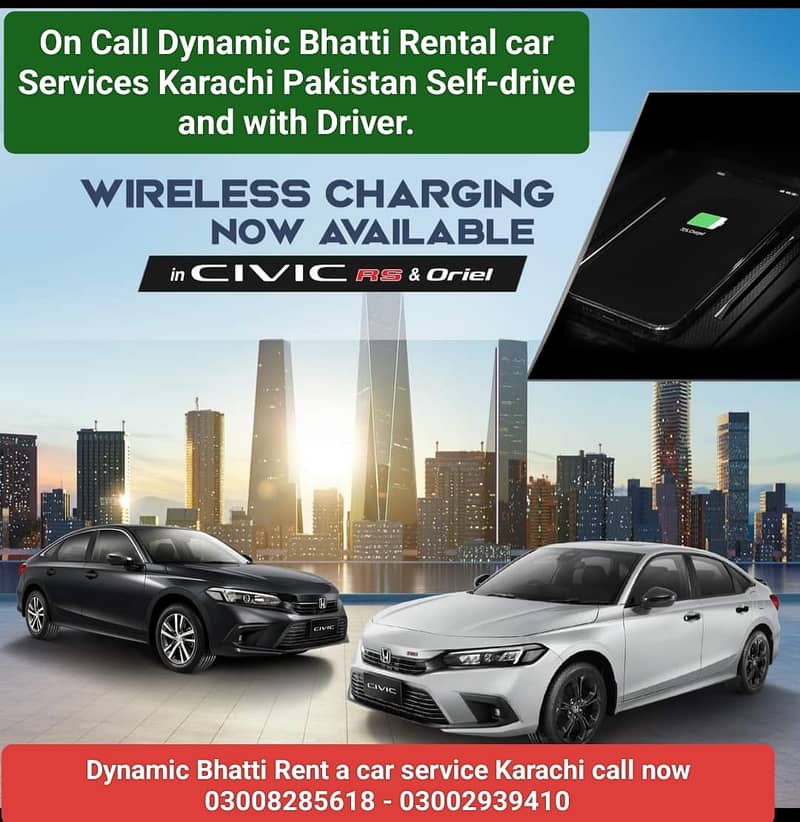 RENT A CAR SELF DRIVERS AND WITH DRIVER / CAR RENTAL/SERVICE KARACHI 6