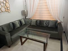 L shaped brand new sofa