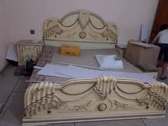 bed and dressing table set  dressing table,bed side table with matress 0