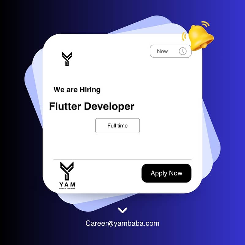 required mern stack, laravel, Flutter & PHP developer 2