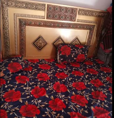 King Bed with hard board and phatttia without mattress 3