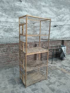 4 portion Woodern cage