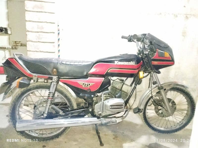 Kawasaki GTO 125 Karachi number urgent sale 0