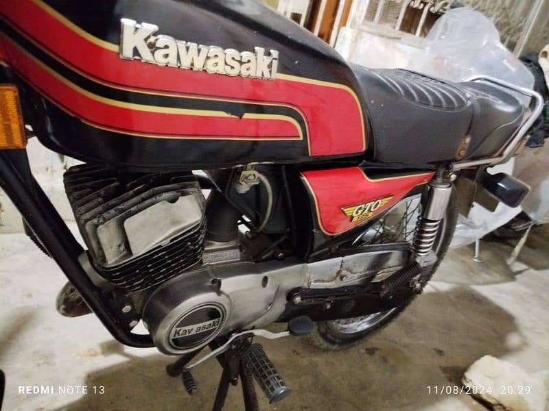 Kawasaki GTO 125 Karachi number urgent sale 9