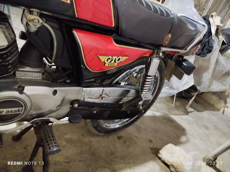 Kawasaki GTO 125 Karachi number urgent sale 10