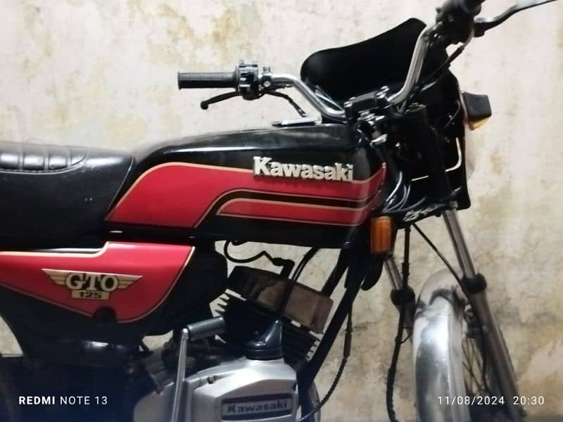 Kawasaki GTO 125 Karachi number urgent sale 12