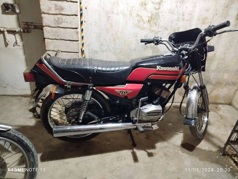 Kawasaki GTO 125 Karachi number urgent sale 13