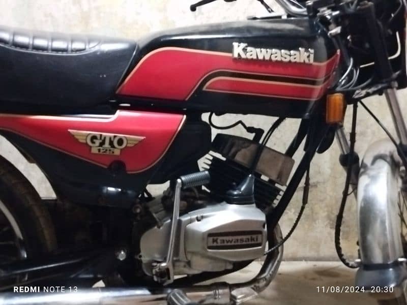 Kawasaki GTO 125 Karachi number urgent sale 14