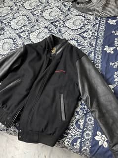 Leather mix jacket old Fashioned Usa 0