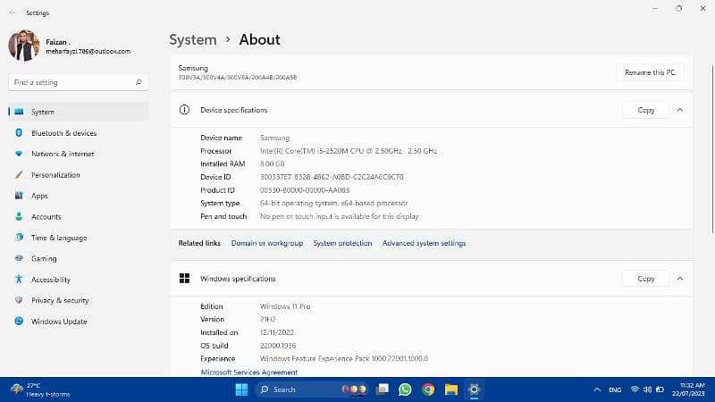 Samsung NP300V5A – Intel Core i5-2520M (2nd Generation) Processor 8