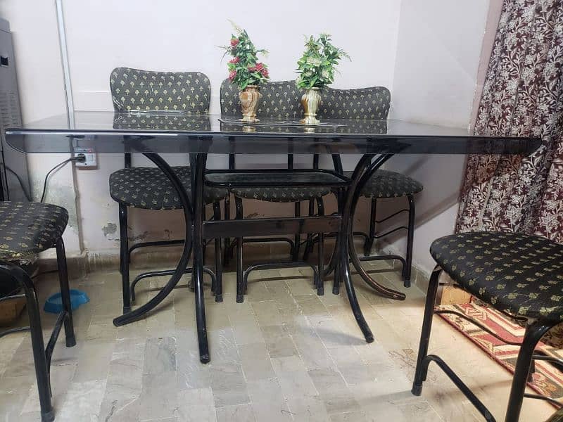 6 Seater Iron Dinning table 2