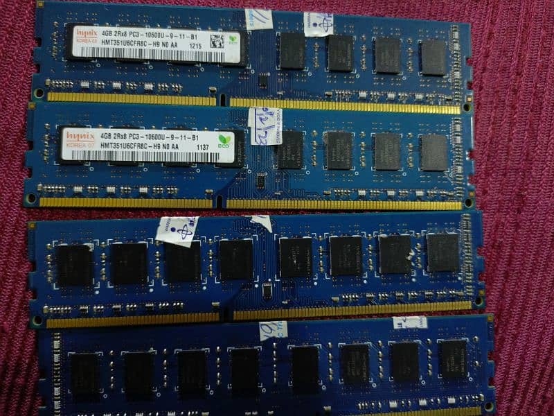 DDR3 16GB RAM  4+4+4+4 1333GHZ 1