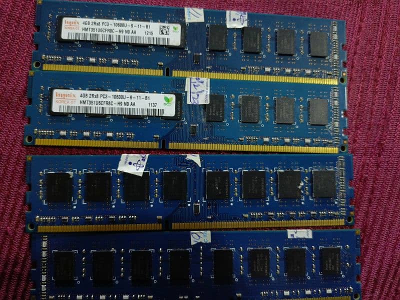 DDR3 16GB RAM  4+4+4+4 1333GHZ 2